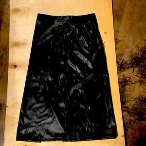 long black skirt, pleather, small in size. in new condition
